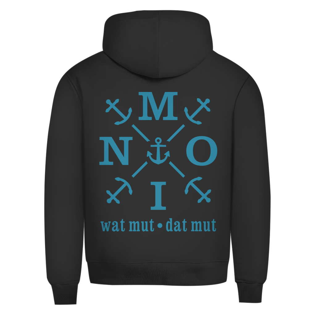 Hoodie Herren "MOIN"#504 - beidseitiger Druck