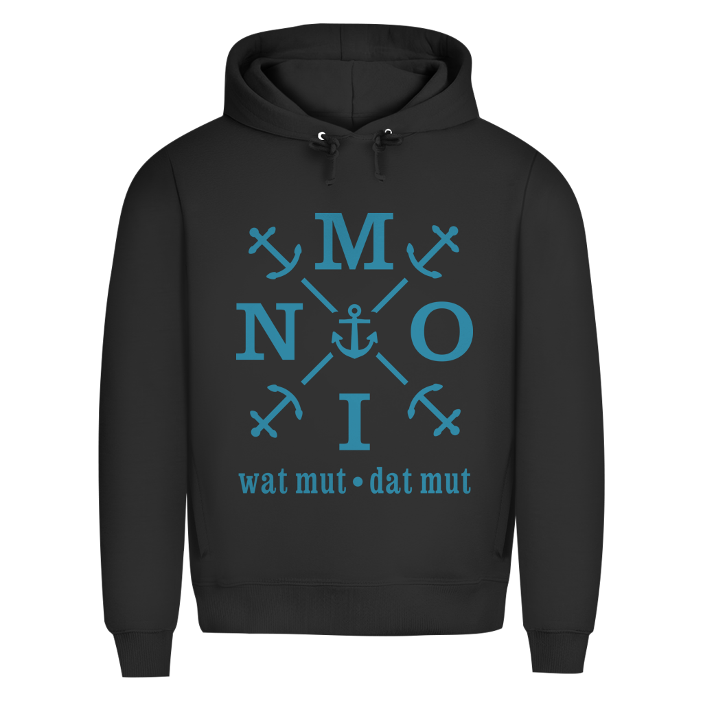Hoodie Herren "MOIN"#504 - beidseitiger Druck