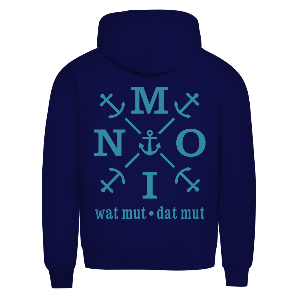 Hoodie Herren "MOIN"#504 - beidseitiger Druck