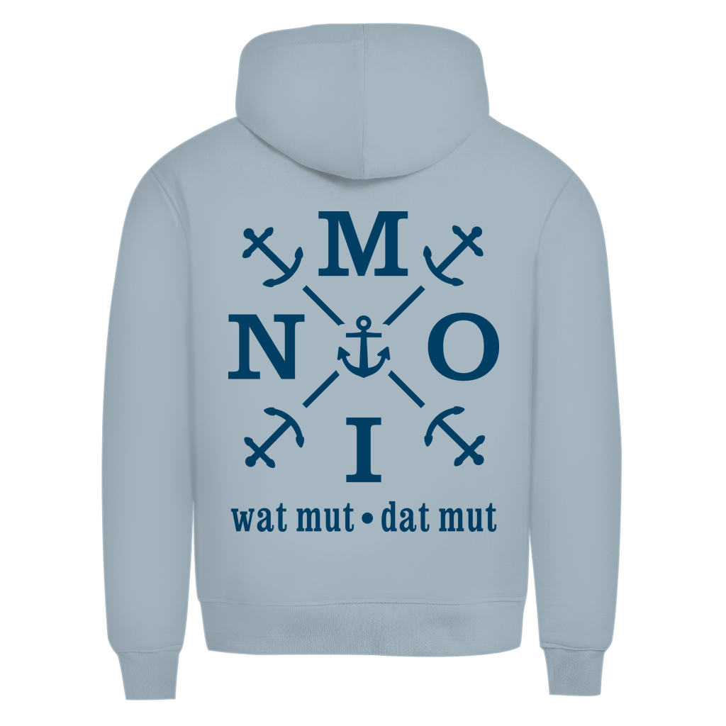 Hoodie Herren "MOIN"#504 - beidseitiger Druck