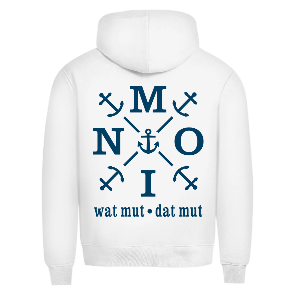 Hoodie Herren "MOIN"#504 - beidseitiger Druck