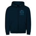 Hoodie-Jacke "MOIN"#504 - beidseitiger Druck