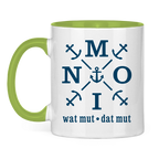 Keramik-Tasse zweifarbig "MOIN"#504