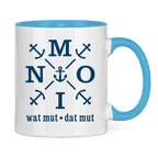 Keramik-Tasse zweifarbig "MOIN"#504