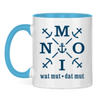 Keramik-Tasse zweifarbig "MOIN"#504