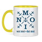 Keramik-Tasse zweifarbig "MOIN"#504