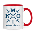 Keramik-Tasse zweifarbig "MOIN"#504