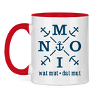 Keramik-Tasse zweifarbig "MOIN"#504