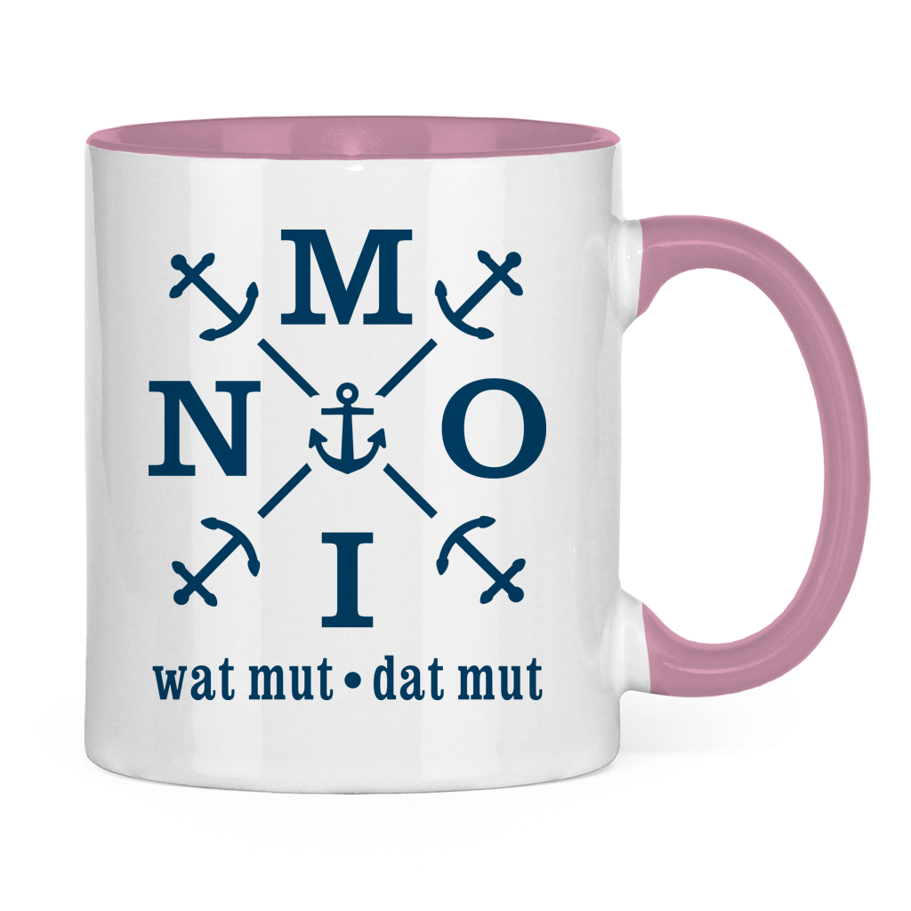 Keramik-Tasse zweifarbig "MOIN"#504
