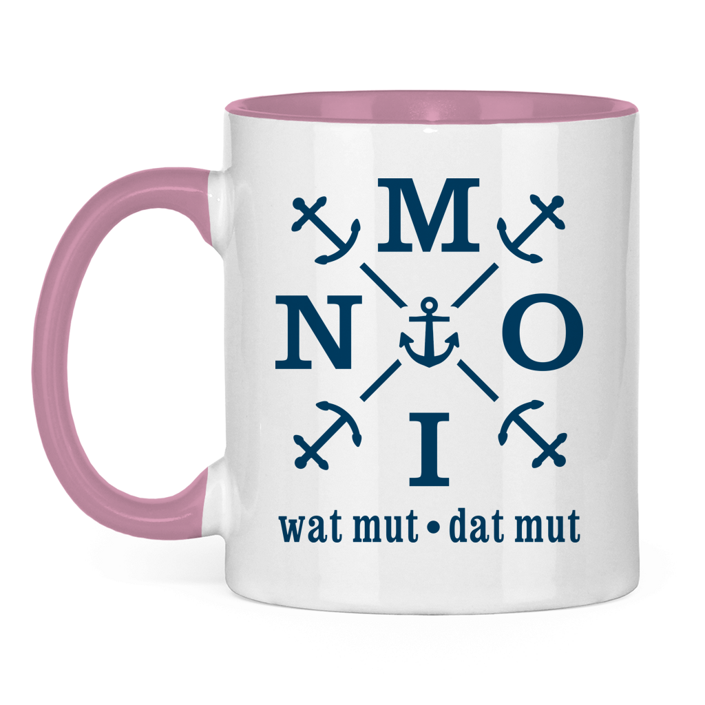 Keramik-Tasse zweifarbig "MOIN"#504