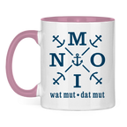 Keramik-Tasse zweifarbig "MOIN"#504