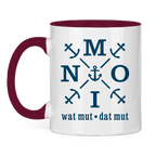 Keramik-Tasse zweifarbig "MOIN"#504