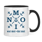 Keramik-Tasse zweifarbig "MOIN"#504
