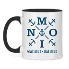 Keramik-Tasse zweifarbig "MOIN"#504