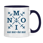 Keramik-Tasse zweifarbig "MOIN"#504