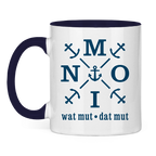 Keramik-Tasse zweifarbig "MOIN"#504
