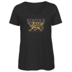 T-Shirt Damen V-Neck "Rostock Greif" #438
