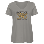 T-Shirt Damen V-Neck "Rostock Greif" #438