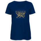 T-Shirt Damen V-Neck "Rostock Greif" #438