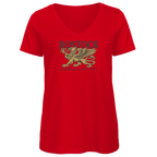 T-Shirt Damen V-Neck "Rostock Greif" #438