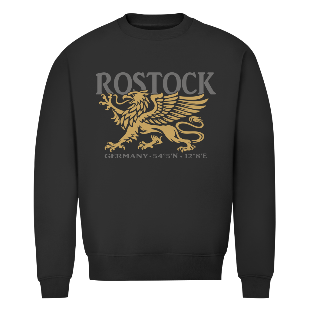Sweatshirt Herren "Rostock Greif" #438 - beidseitiger Druck