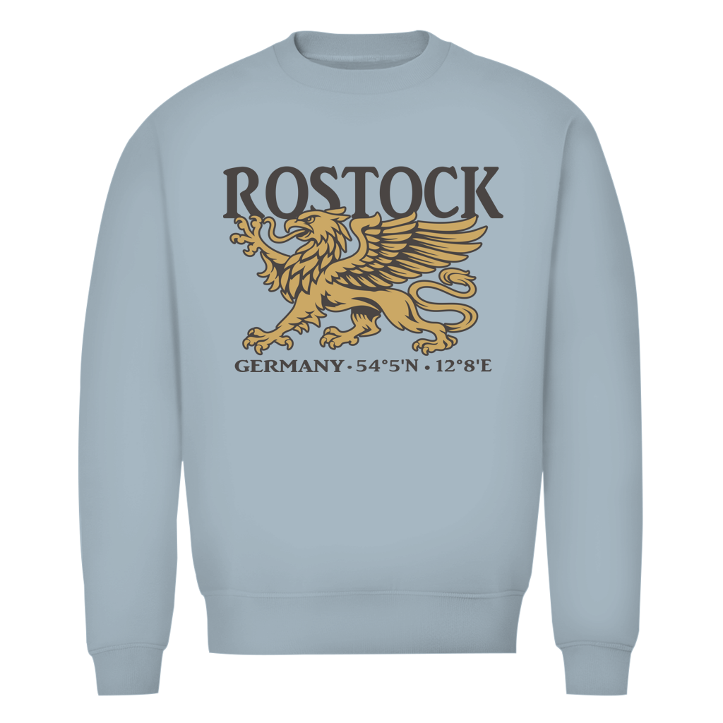 Sweatshirt Herren "Rostock Greif" #438 - beidseitiger Druck