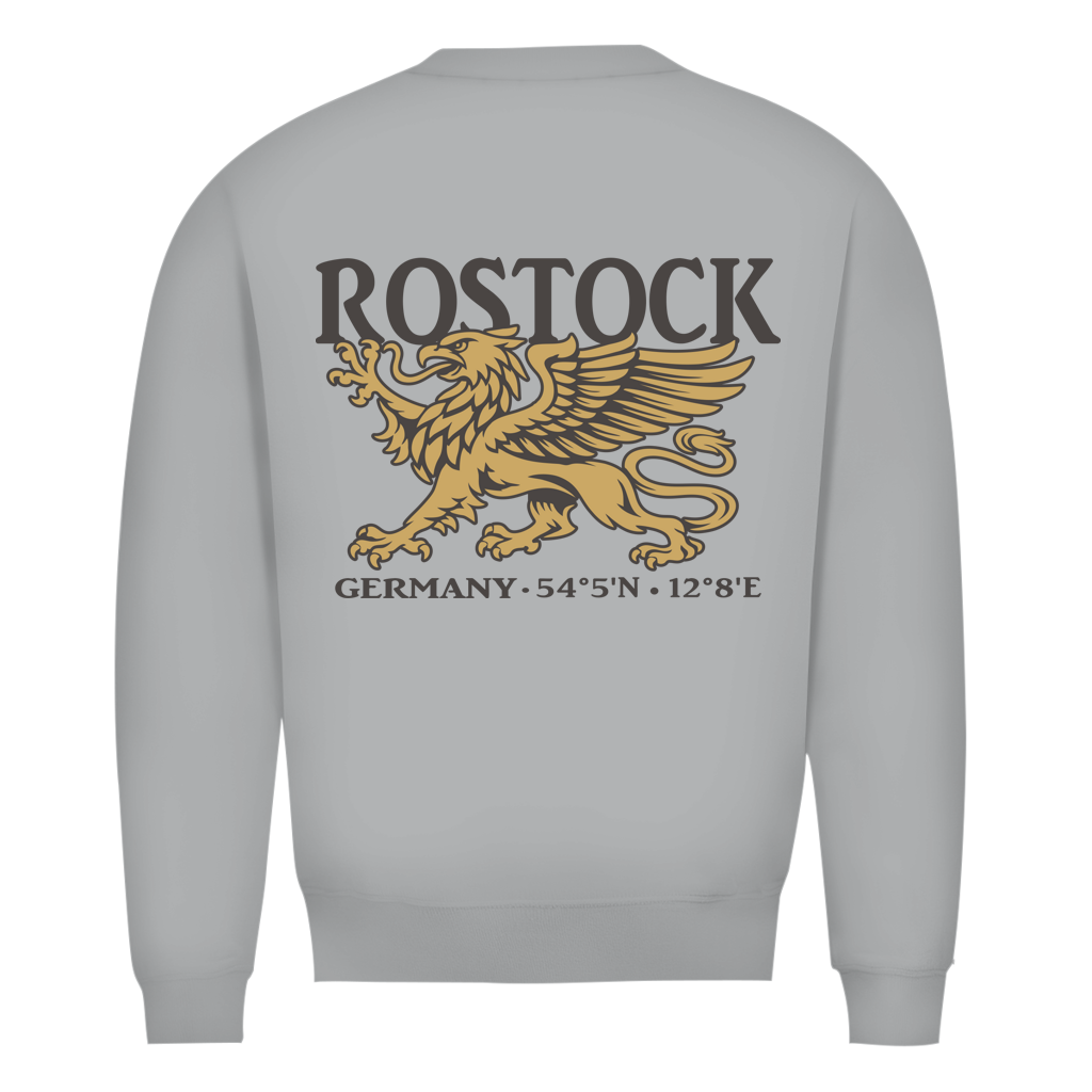Sweatshirt Herren "Rostock Greif" #438 - beidseitiger Druck