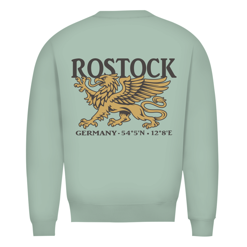 Sweatshirt Herren "Rostock Greif" #438 - beidseitiger Druck