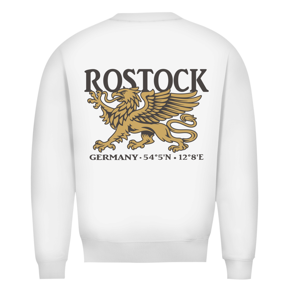 Sweatshirt Herren "Rostock Greif" #438 - beidseitiger Druck
