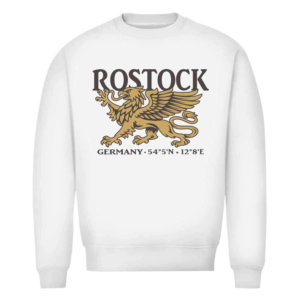 Sweatshirt Herren "Rostock Greif" #438 - beidseitiger Druck