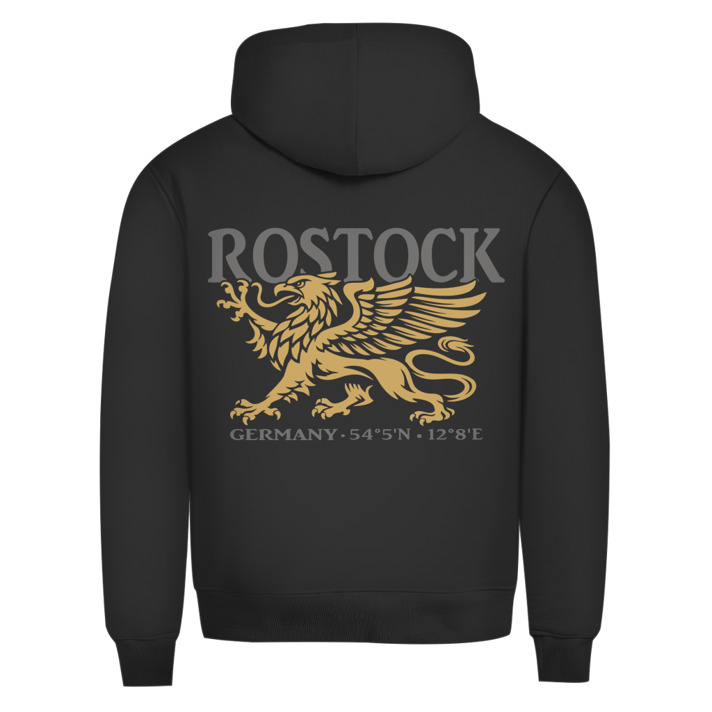 Hoodie Herren "Rostock Greif" #438 - beidseitiger Druck