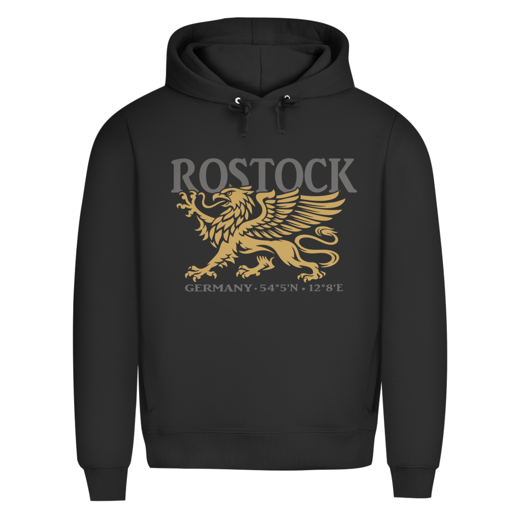 Hoodie Herren "Rostock Greif" #438 - beidseitiger Druck