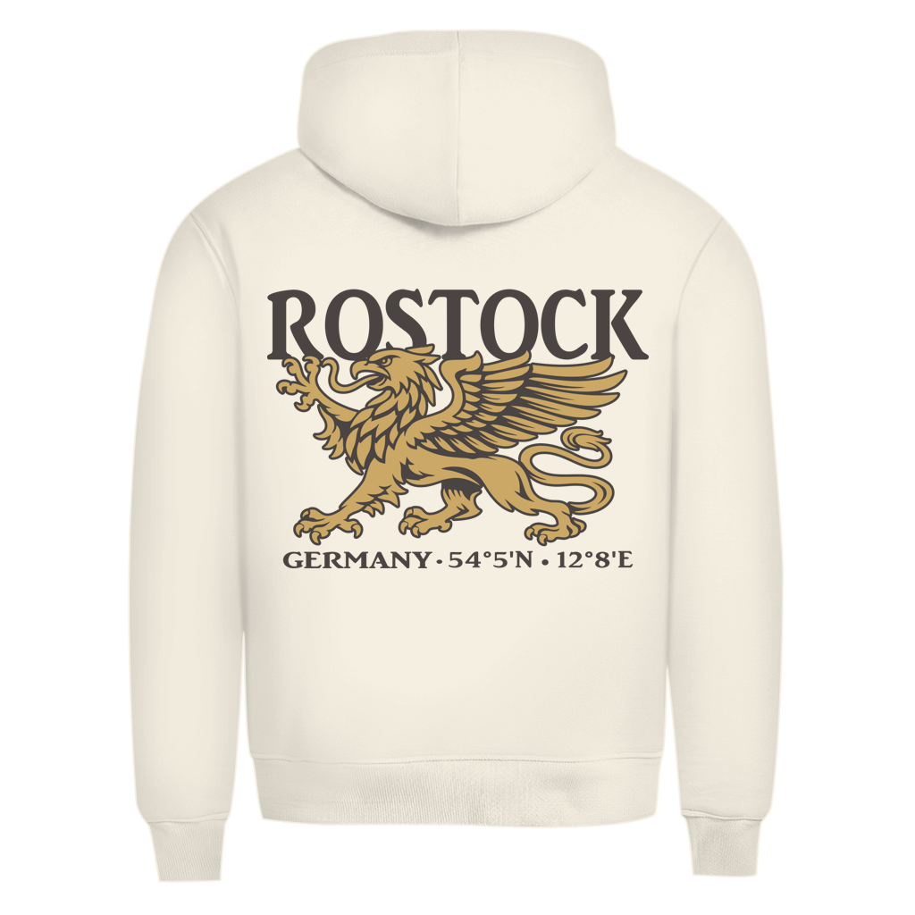 Hoodie Herren "Rostock Greif" #438 - beidseitiger Druck