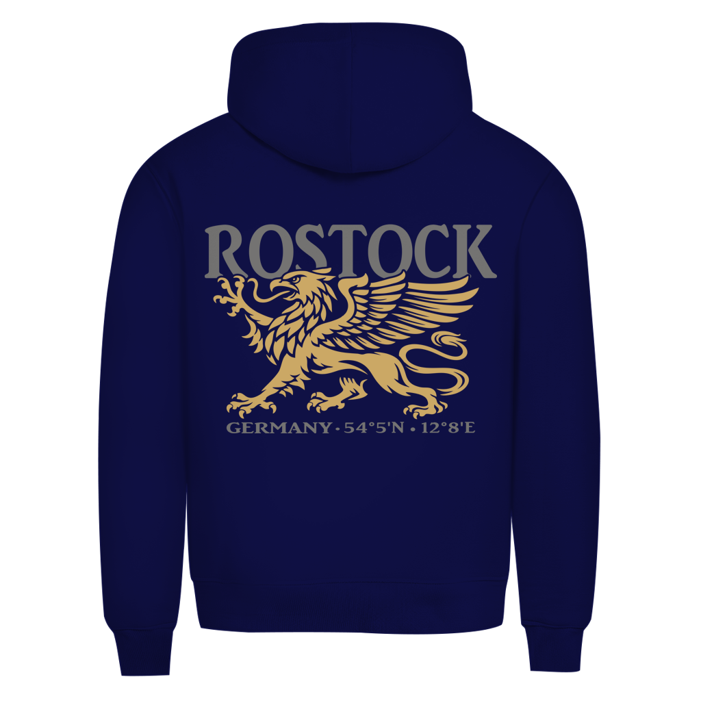Hoodie Herren "Rostock Greif" #438 - beidseitiger Druck
