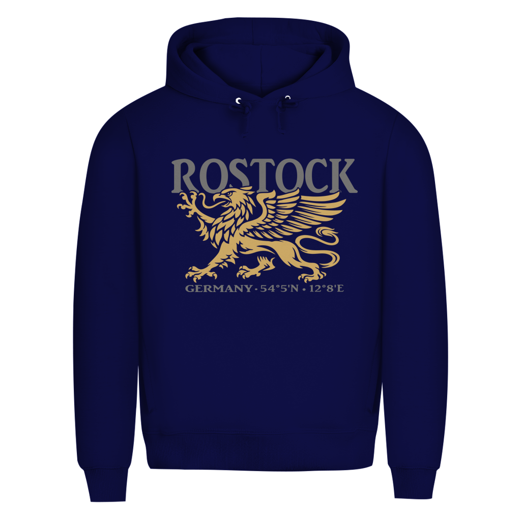 Hoodie Herren "Rostock Greif" #438 - beidseitiger Druck