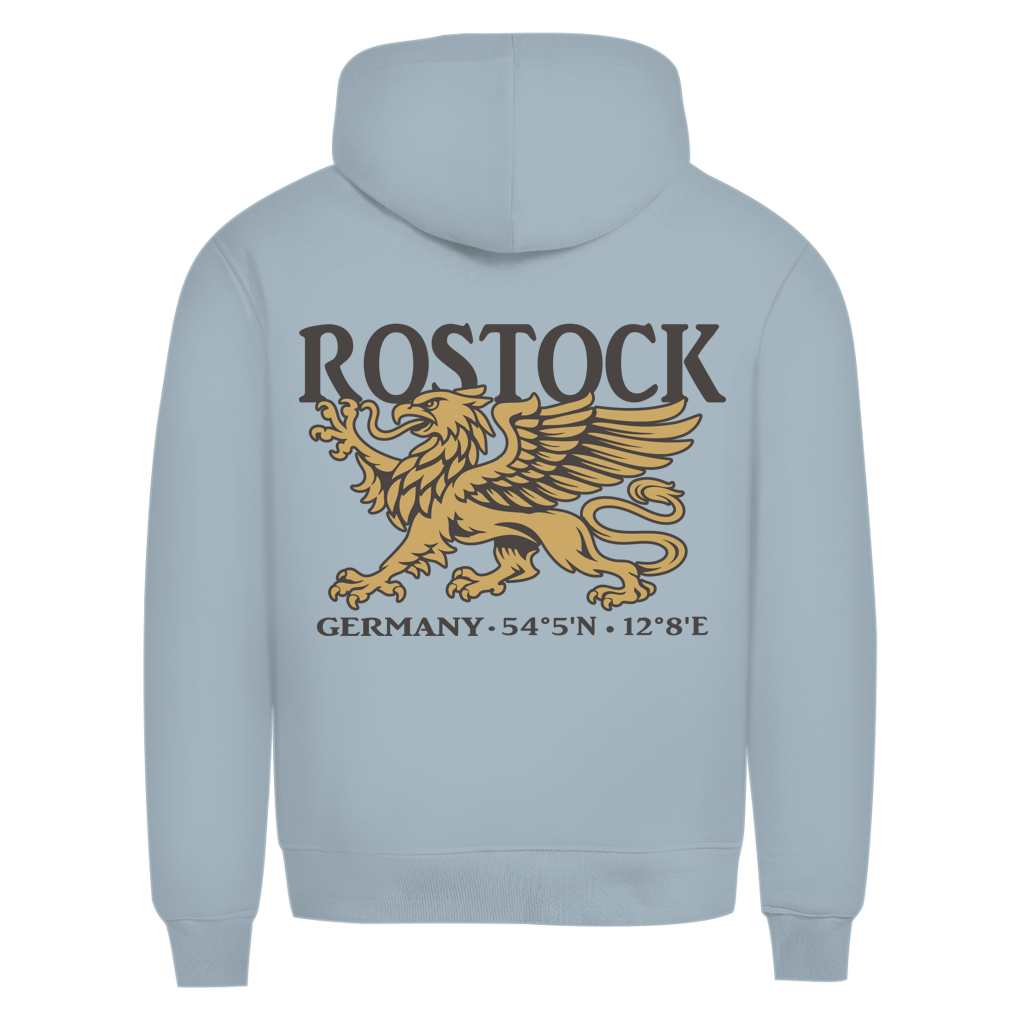 Hoodie Herren "Rostock Greif" #438 - beidseitiger Druck