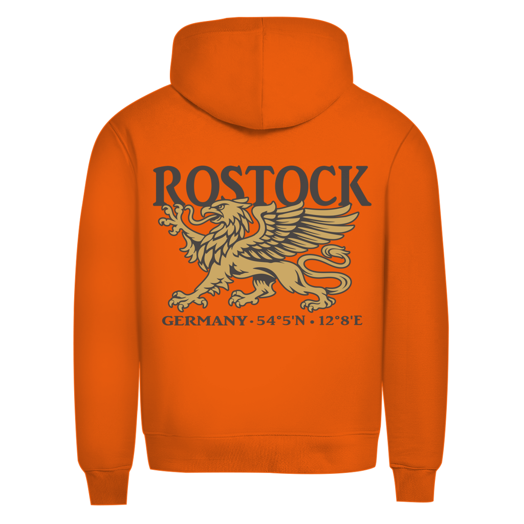 Hoodie Herren "Rostock Greif" #438 - beidseitiger Druck