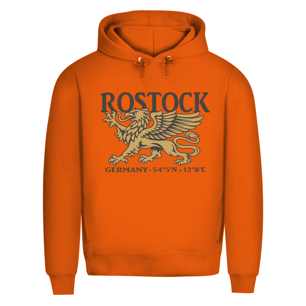 Hoodie Herren "Rostock Greif" #438 - beidseitiger Druck