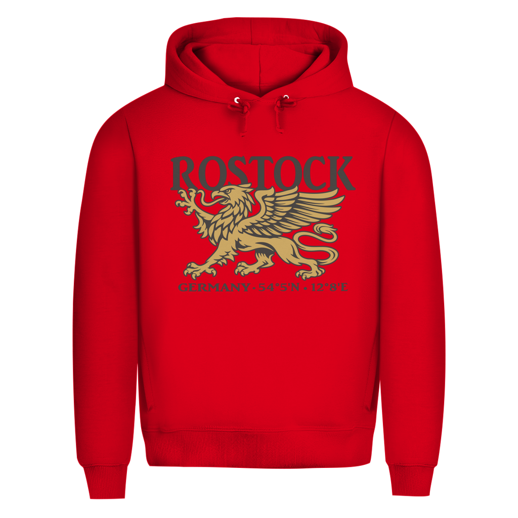 Hoodie Herren "Rostock Greif" #438 - beidseitiger Druck