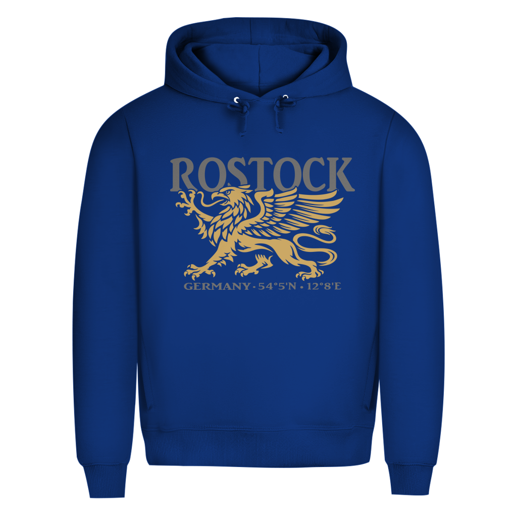 Hoodie Herren "Rostock Greif" #438 - beidseitiger Druck