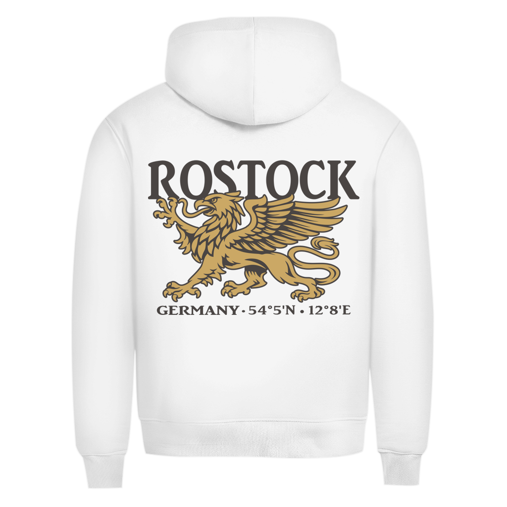 Hoodie Herren "Rostock Greif" #438 - beidseitiger Druck