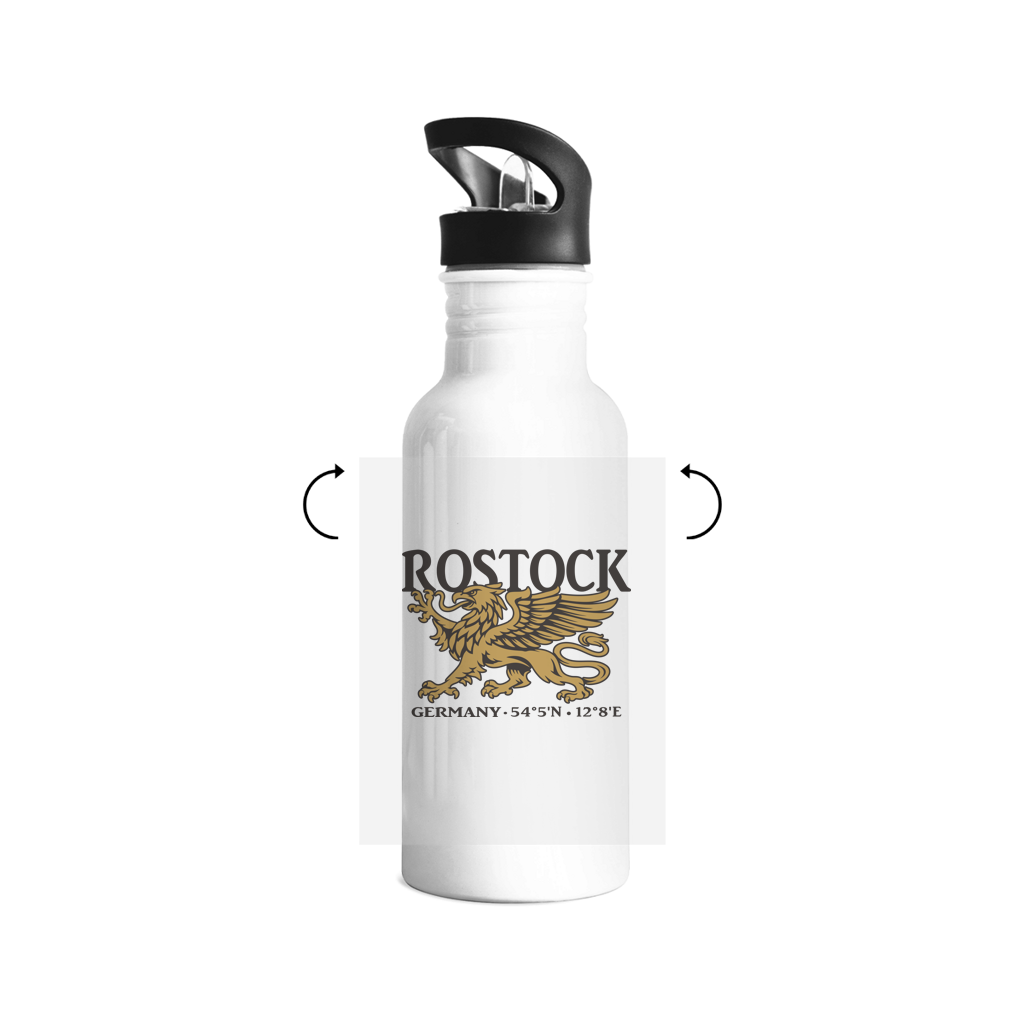 Edelstahl-Trinkflasche "Rostock Greif" #438