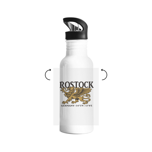 Edelstahl-Trinkflasche "Rostock Greif" #438