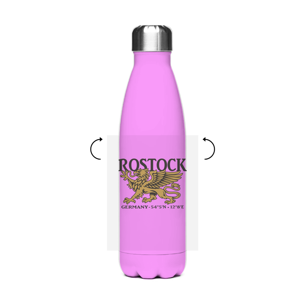 Edelstahl-Thermoflasche  "Rostock Greif" #438