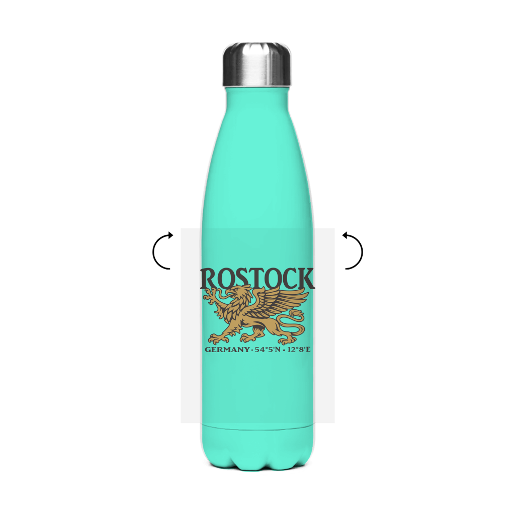 Edelstahl-Thermoflasche  "Rostock Greif" #438