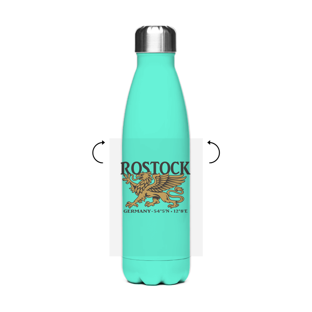 Edelstahl-Thermoflasche  "Rostock Greif" #438