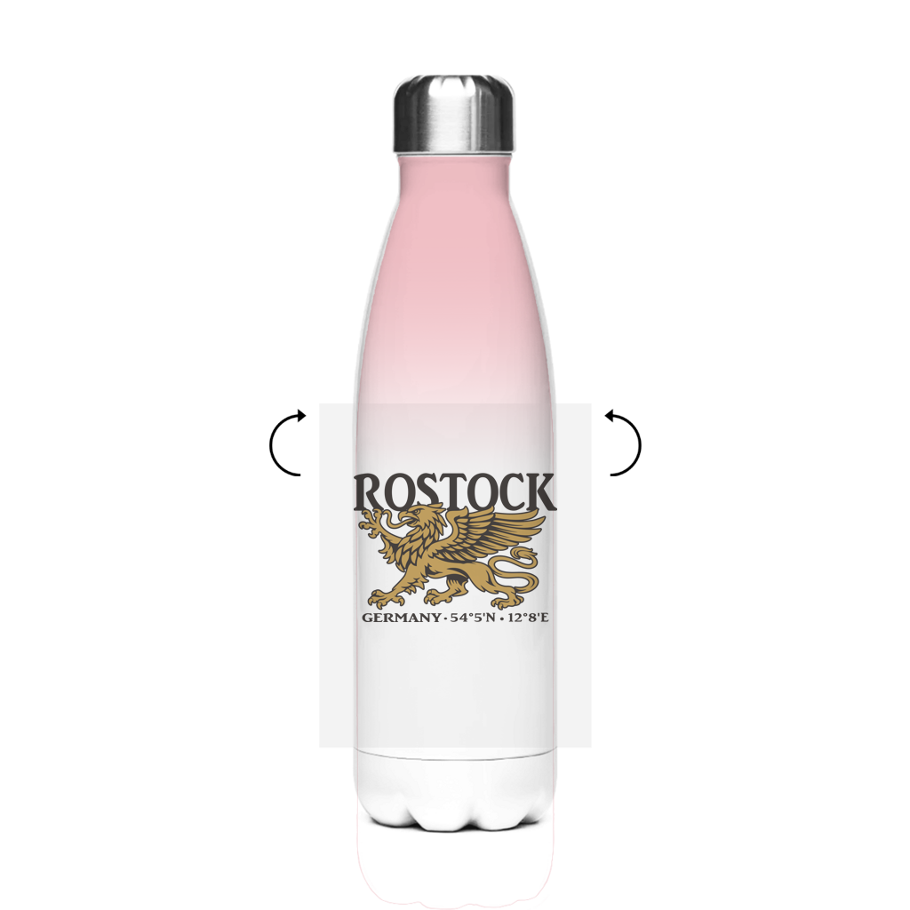 Edelstahl-Thermoflasche  "Rostock Greif" #438