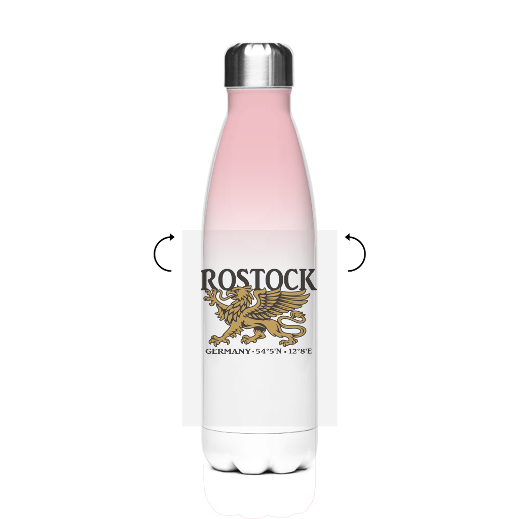 Edelstahl-Thermoflasche  "Rostock Greif" #438