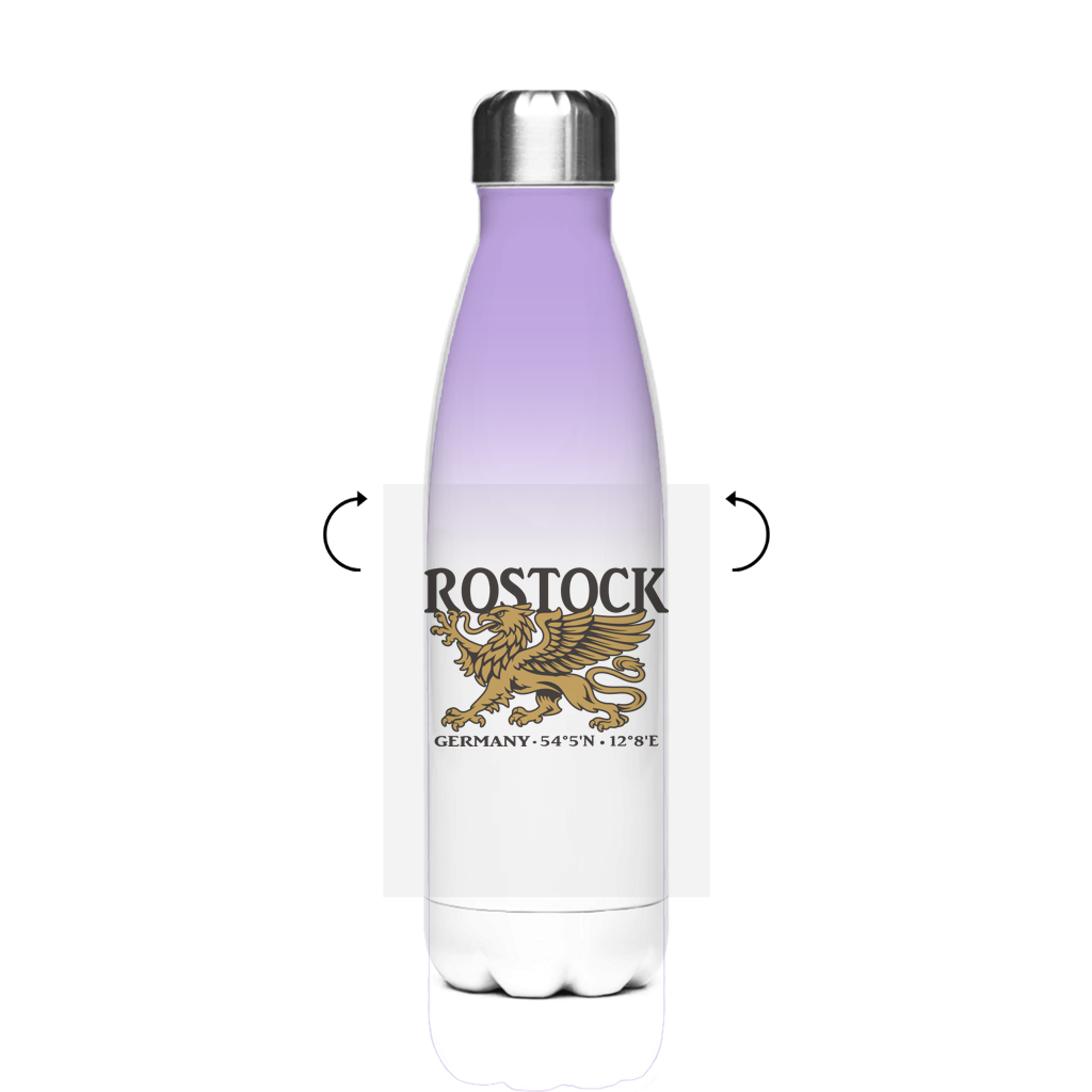 Edelstahl-Thermoflasche  "Rostock Greif" #438