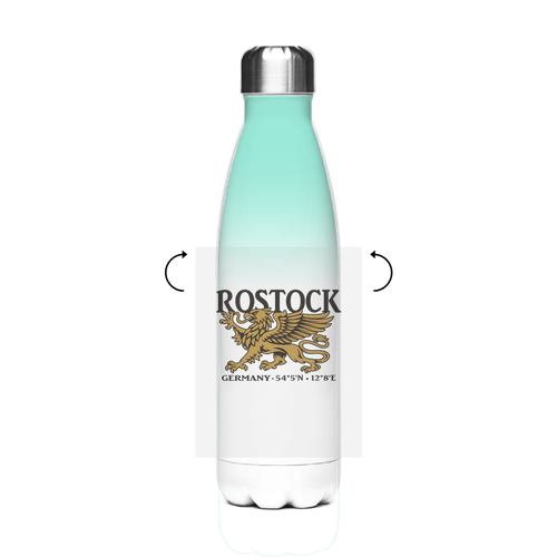 Edelstahl-Thermoflasche  "Rostock Greif" #438